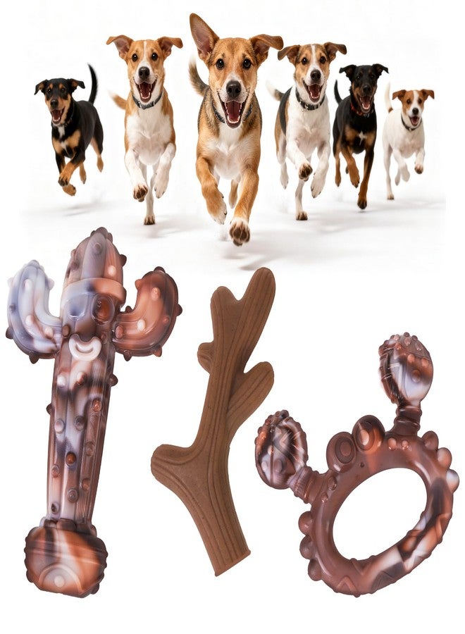 كولتيل ألعاب كولتايل للكلاب في عيد الميلاد، مثالية للكلاب التي تمضغ بقوة، عبوة من 3 قطع من عظام الكلاب المتينة غير القابلة للتلف، مناسبة للكلاب متوسطة وكبيرة الحجم، لعبة مضغ قوية لإبقاء كلبك مشغولاً، أفضل هدية للكلاب لتنظيف أسنانها وتدريبها - Image 1